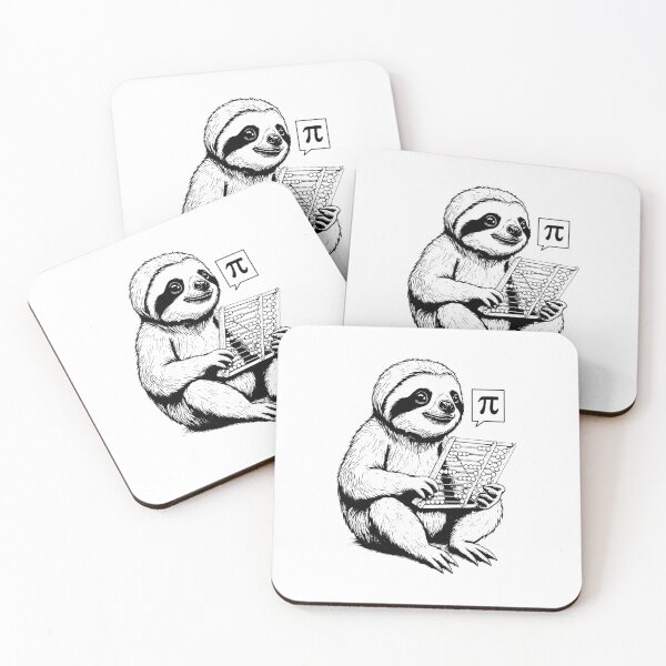 Item preview, Pi Day Sloth Abacus Funny Mathematics Math Lover Teacher designed and sold by GrandeDuc.