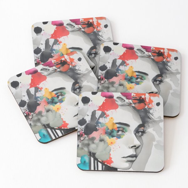 Item preview, Monochrome Serenity: Abstract Portrait with Subtle Emotion designed and sold by MillennialVibe.