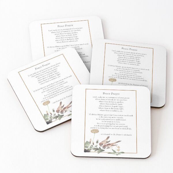 Item preview, St. Francis of Assisi Peace Prayer designed and sold by TheMurphyGirl.