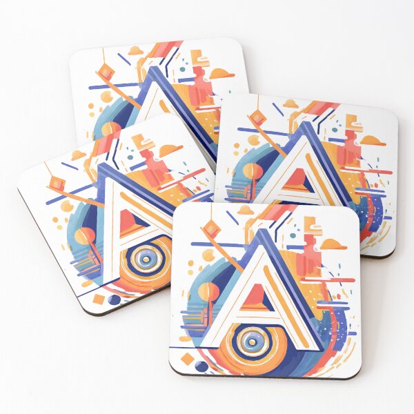 Item preview, "Abstract A" - Creative Alphabet Art designed and sold by Pixeo Creations.