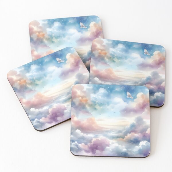 Item preview, Dreamy Watercolor Sky - Watercolor Clouds - Fantasy Watercolor Space designed and sold by stylishdzign.