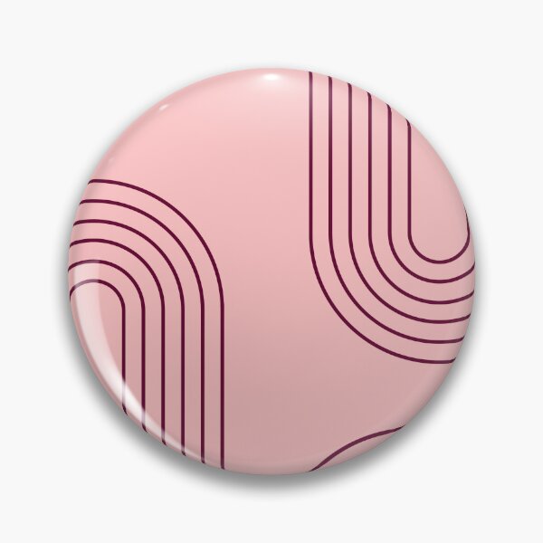 Item preview, pastel pink color aesthetic mid mod abstract geometric pink arches Symmetrical mid century modern  designed and sold by DesignYourWaystore.