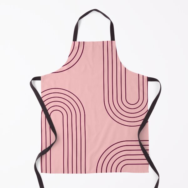 Item preview, pastel pink color aesthetic mid mod abstract geometric pink arches Symmetrical mid century modern  designed and sold by DesignYourWaystore.