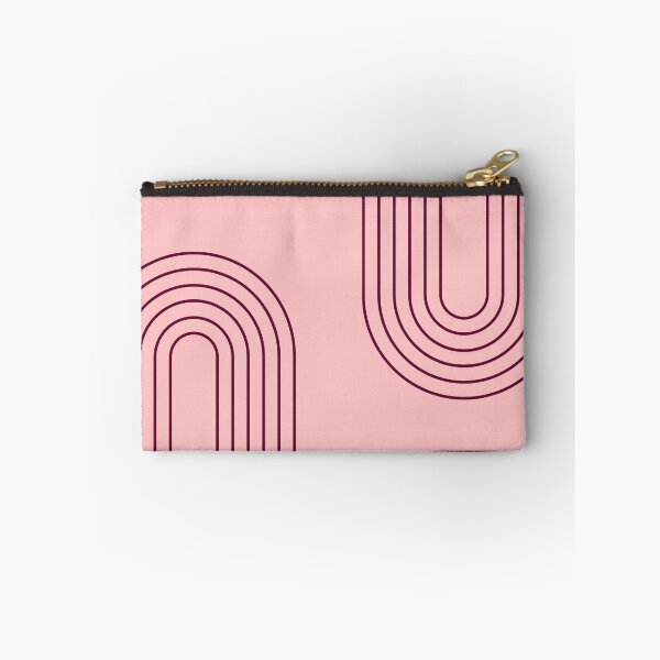 Item preview, pastel pink color aesthetic mid mod abstract geometric pink arches Symmetrical mid century modern  designed and sold by DesignYourWaystore.
