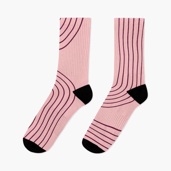 Item preview, pastel pink color aesthetic mid mod abstract geometric pink arches Symmetrical mid century modern  designed and sold by DesignYourWaystore.