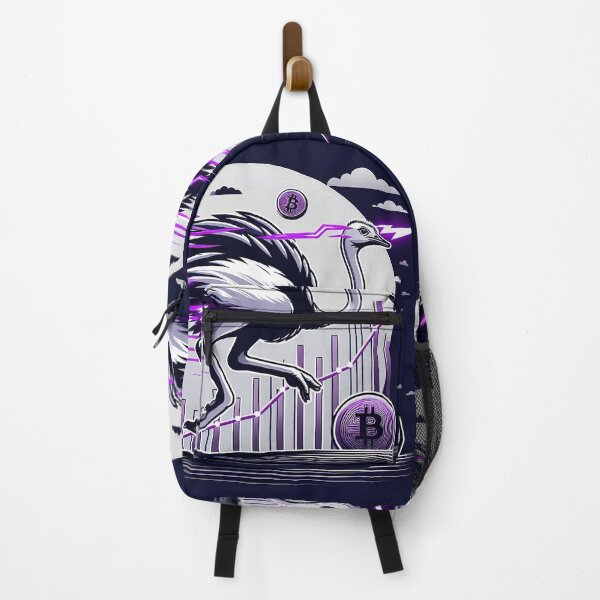 Item preview, $NOSS "Ephemeral Dash: Ostrich Unleashing Purple Lightning" designed and sold by zzz888.
