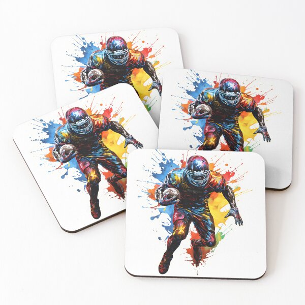 Item preview, Football Player with Ball Splashes designed and sold by Made-by-Gus.