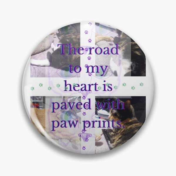 Item preview, Purple Kitty: The Road to My Heart is Paved with Paw Prints designed and sold by Michael Snell.