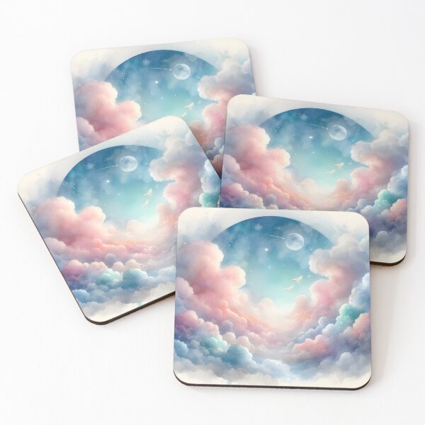 Item preview, Dreamy Watercolor Sky - Watercolor Clouds - Fantasy Watercolor Space designed and sold by stylishdzign.