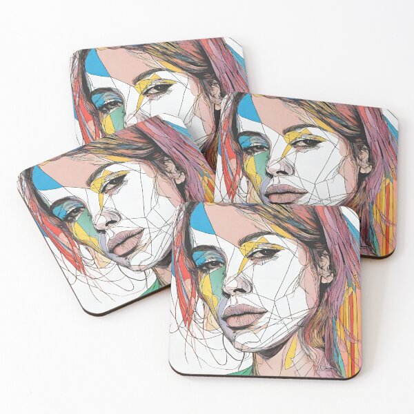 Artikelvorschau, Ivanna - Farbiger Linienzauber - modern - Digitale Kunst entworfen und verkauft von BPMagic.