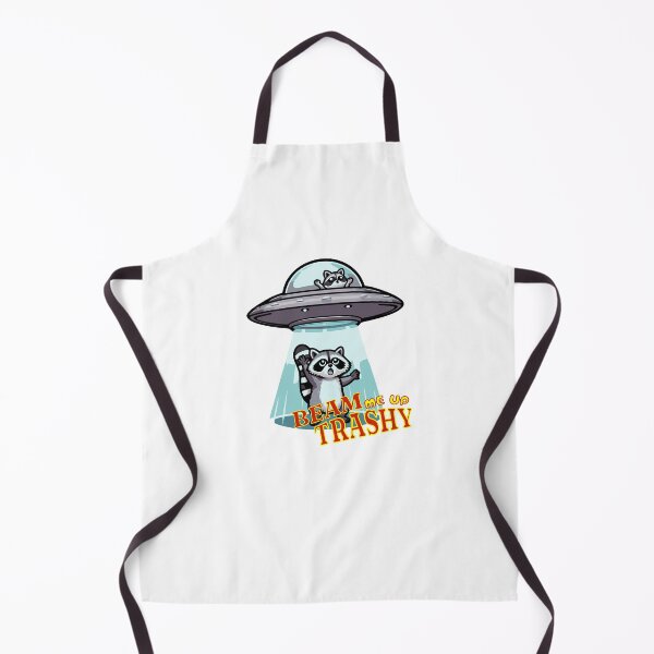 Item preview, Raccoon UFO Beam me up trashy designed and sold by GalaxyExplorers.