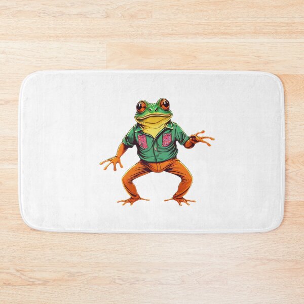 Item preview, Frog T-shirt Design- Retro Frog Man Dancing designed and sold by AllAboutFrogs.