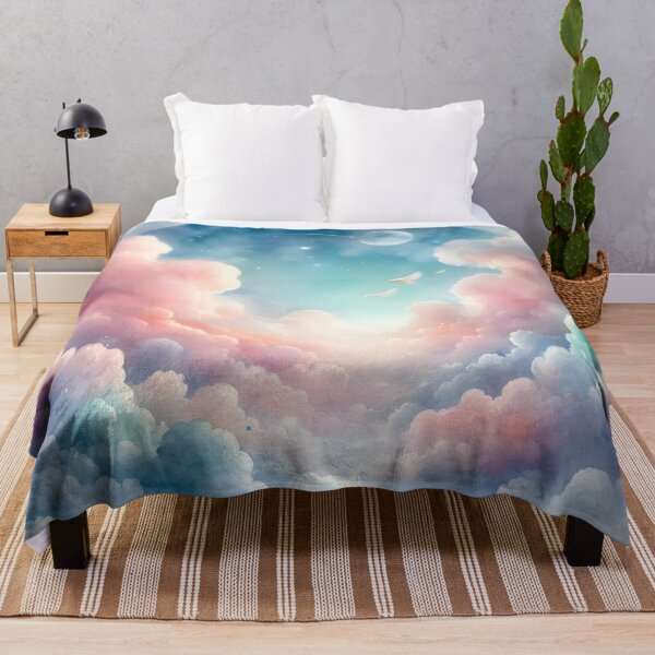 Item preview, Dreamy Watercolor Sky - Watercolor Clouds - Fantasy Watercolor Space designed and sold by stylishdzign.