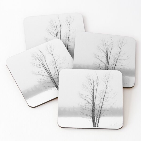 Item preview, Minimalist tree in a winter storm designed and sold by CanadianWild418.