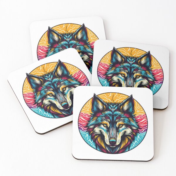 Item preview, Funny animal wolf emblem  designed and sold by Expressions-Sel.