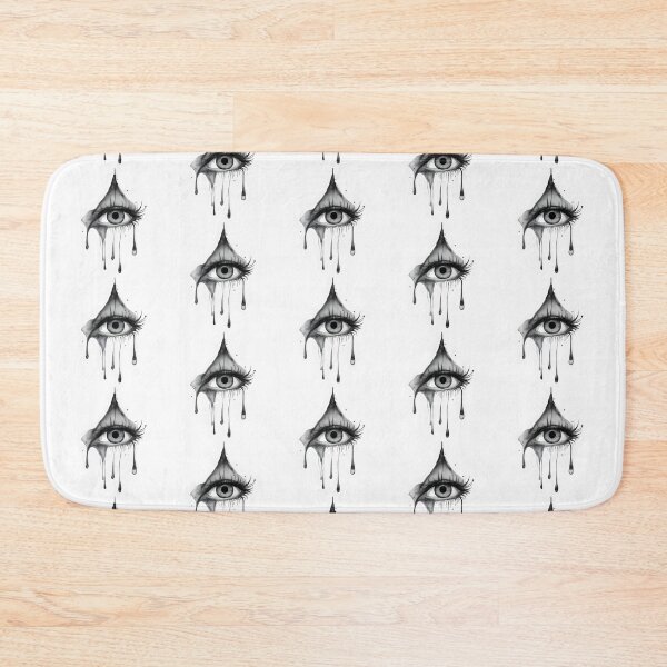 Item preview, Ink Tears: Abstract Black and White Eye with Teardrop designed and sold by MillennialVibe.