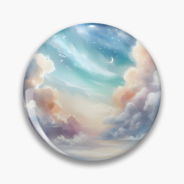 Item preview, Dreamy Watercolor Sky - Watercolor Clouds - Fantasy Watercolor Space designed and sold by stylishdzign.