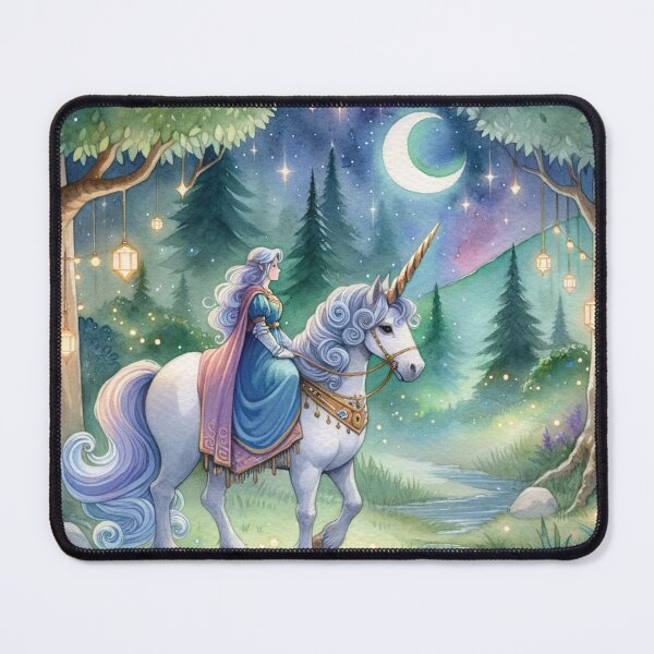 Item preview, Maiden Riding a Unicorn designed and sold by ScroggMcGoose.