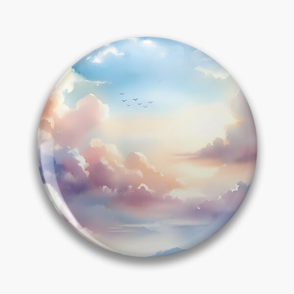 Item preview, Dreamy Watercolor Sky - Watercolor Clouds - Fantasy Watercolor Space designed and sold by stylishdzign.