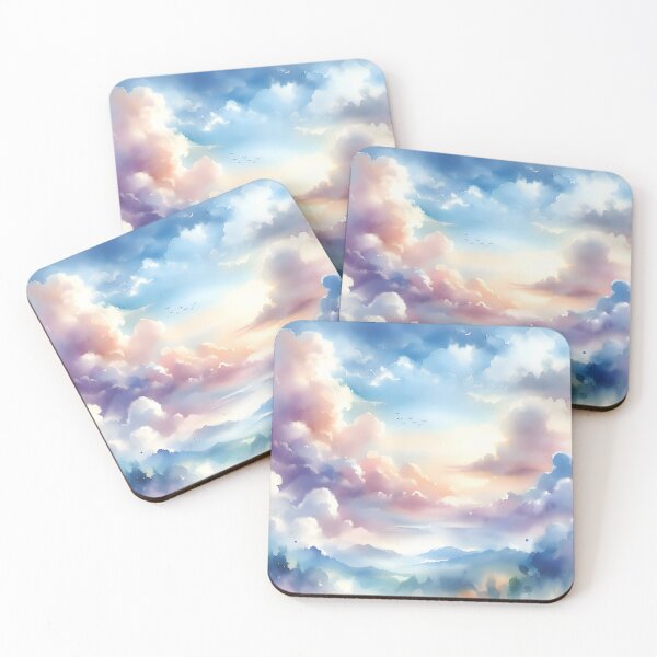 Item preview, Dreamy Watercolor Sky - Watercolor Clouds - Fantasy Watercolor Space designed and sold by stylishdzign.