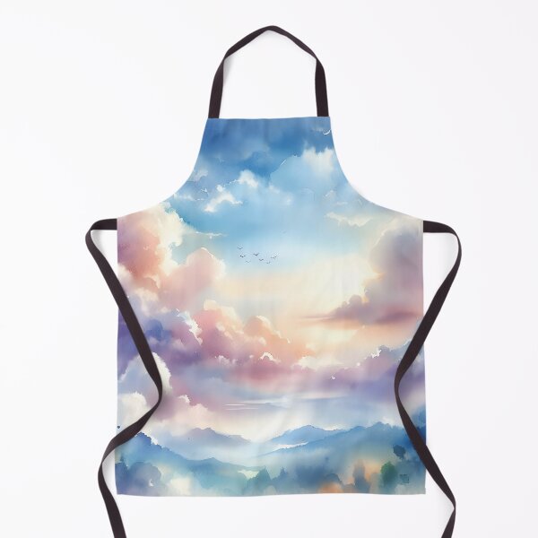 Item preview, Dreamy Watercolor Sky - Watercolor Clouds - Fantasy Watercolor Space designed and sold by stylishdzign.