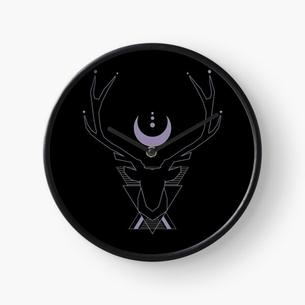 Sacred stag in black Clock