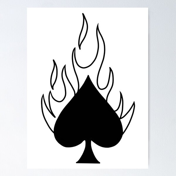 Item preview, Carnage - Spade w/ flames designed and sold by baileyyfaith.