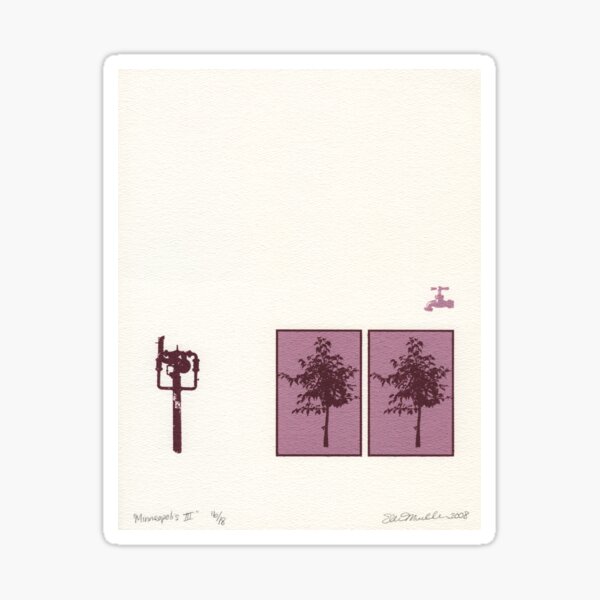 Minneapolis III - Pink Sticker