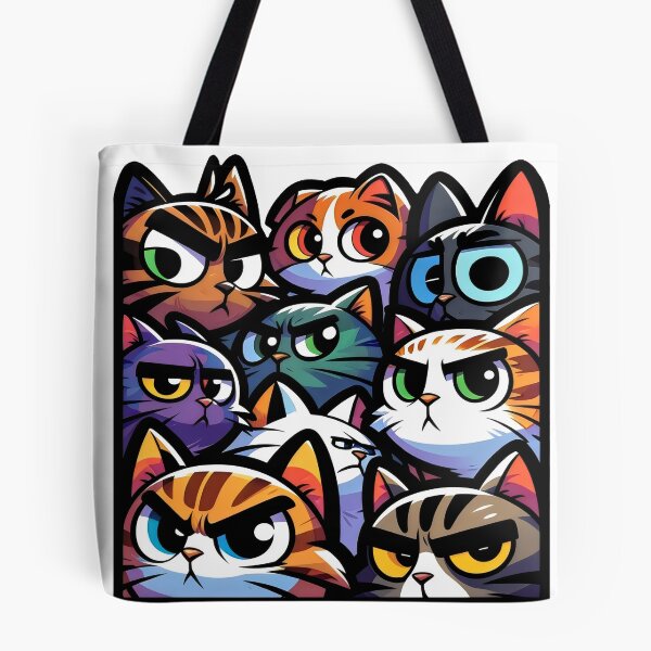 Item preview, suspicious cats designed and sold by Truck Stop One.