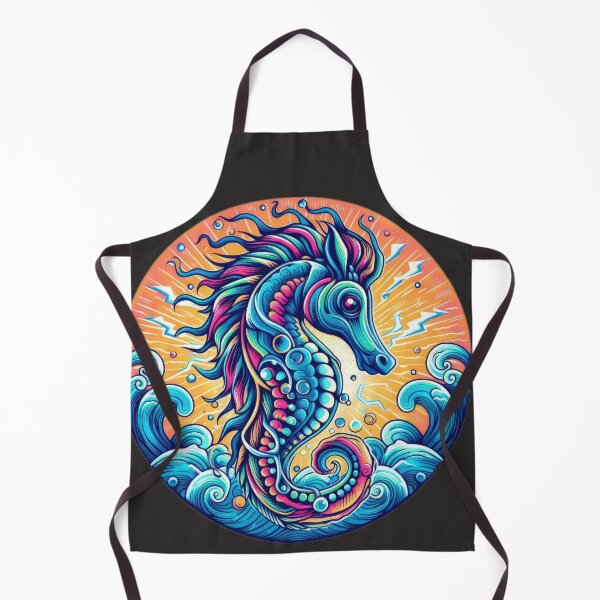 Item preview, Funny animal sea blue horse emblem designed and sold by Expressions-Sel.