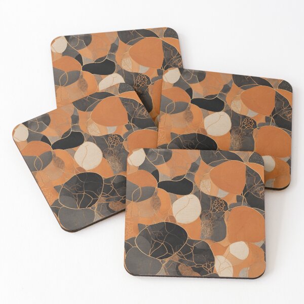 Item preview, Dynamic Warmth: Orange and Black Circles designed and sold by Terrace36.