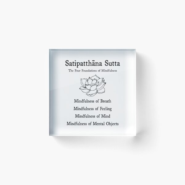 Item preview, Satipatthana Sutta Mindfulness Foundations designed and sold by TheMurphyGirl.