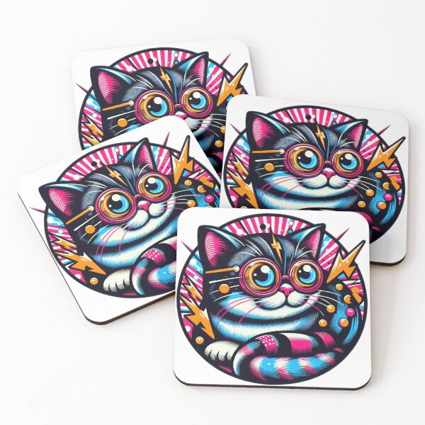 Item preview, cat Funny animal emblem  designed and sold by Expressions-Sel.