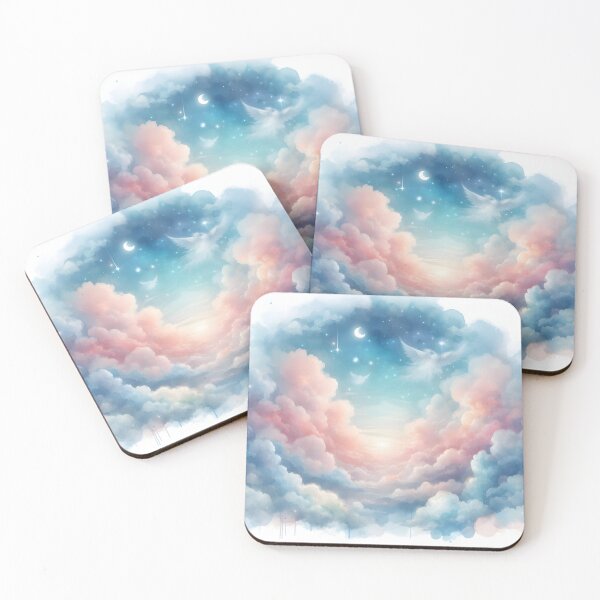 Item preview, Dreamy Watercolor Sky - Watercolor Clouds - Fantasy Watercolor Space designed and sold by stylishdzign.