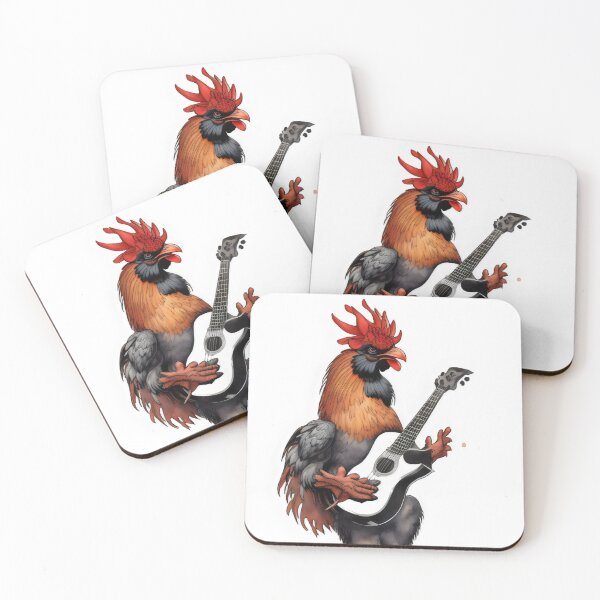 Item preview, Rockin' Rooster: Feathers & Frets designed and sold by MillennialVibe.
