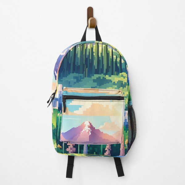 Item preview, Pixelated Mountain Sunrise designed and sold by VeiledVision.