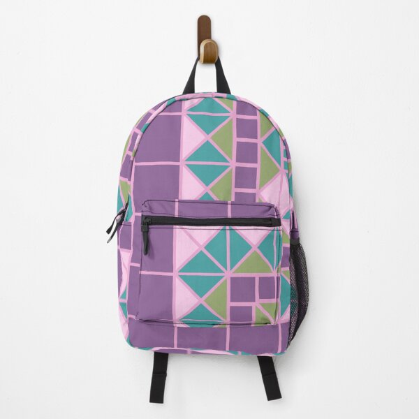 Item preview, Mosaic tile design, neon/pastel colors, geometric shapes, pink, purple, teal, green designed and sold by StudyPuff.