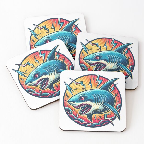 Item preview,  Funny animal emblem  shark designed and sold by Expressions-Sel.