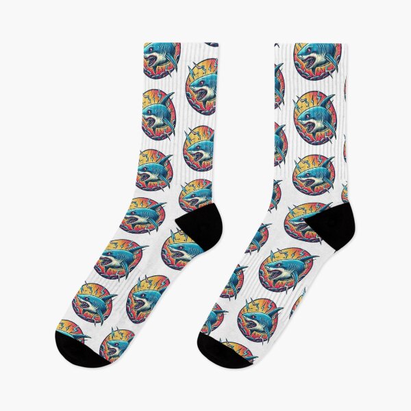Item preview,  Funny animal emblem  shark designed and sold by Expressions-Sel.