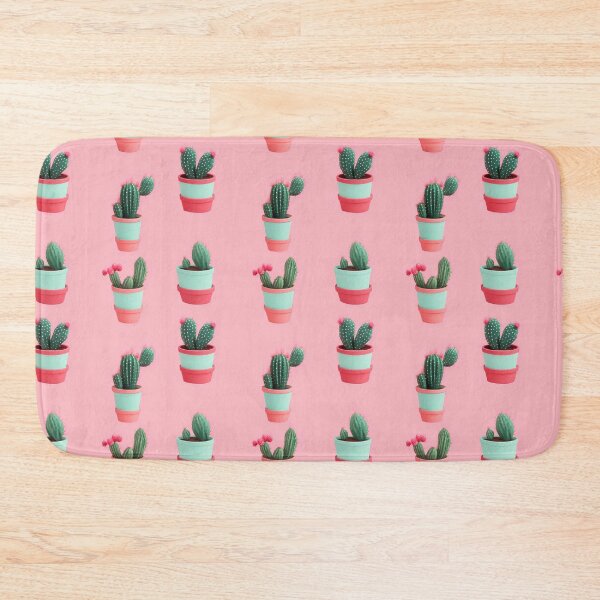 Item preview, Mosaic of pots with cacti on a pink background designed and sold by Zhaphiraccu.
