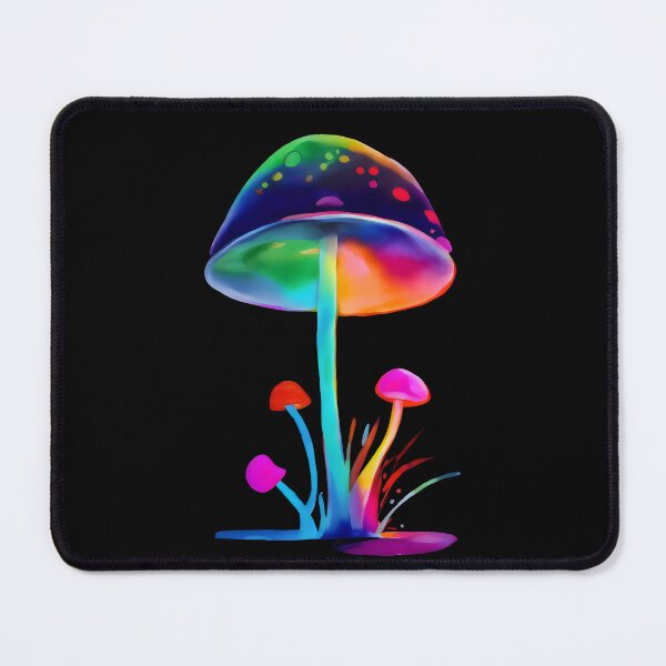 Item preview, Neon Fungi Fantasia: Vibrant Mushroom Cluster designed and sold by MillennialVibe.
