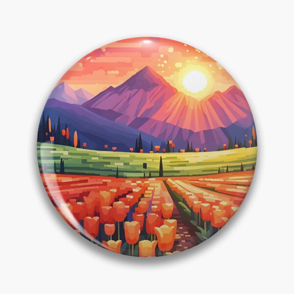Item preview, Tulip Field Sunset designed and sold by VeiledVision.