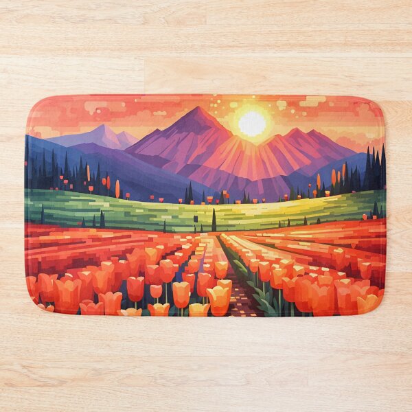 Item preview, Tulip Field Sunset designed and sold by VeiledVision.