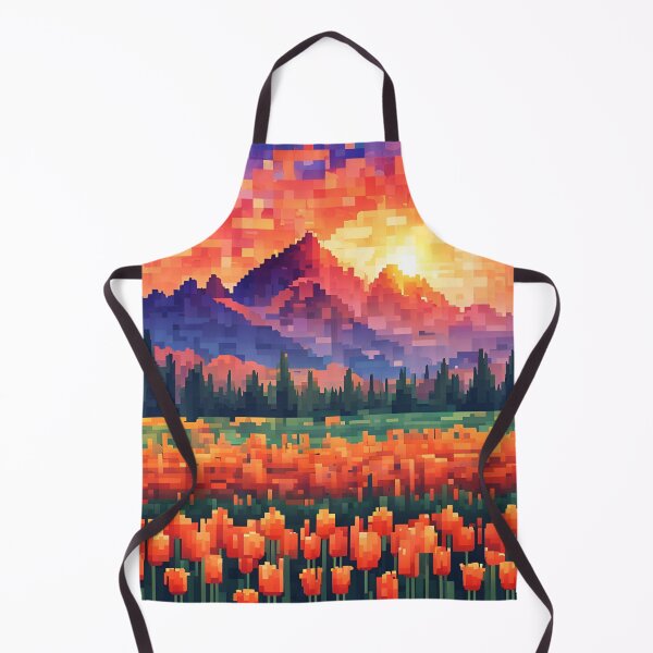 Item preview, Pixel Art Tulip Meadow designed and sold by VeiledVision.