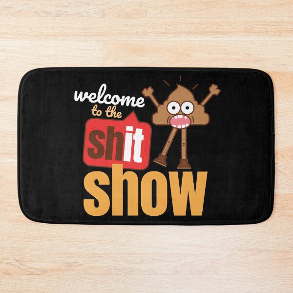 Item preview, Welcome to the shit show poop emoji face icon animation version 2 designed and sold by doseofwin.