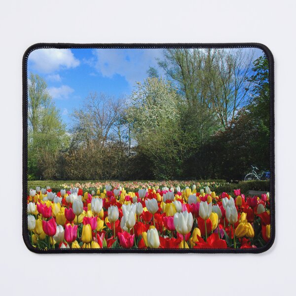 Item preview, Colorful Tulip Garden: Vibrant Blooms under Sunny Skies designed and sold by InbalTurShalom.
