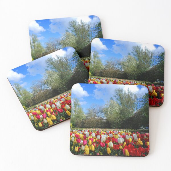 Item preview, Colorful Tulip Garden: Vibrant Blooms under Sunny Skies designed and sold by InbalTurShalom.