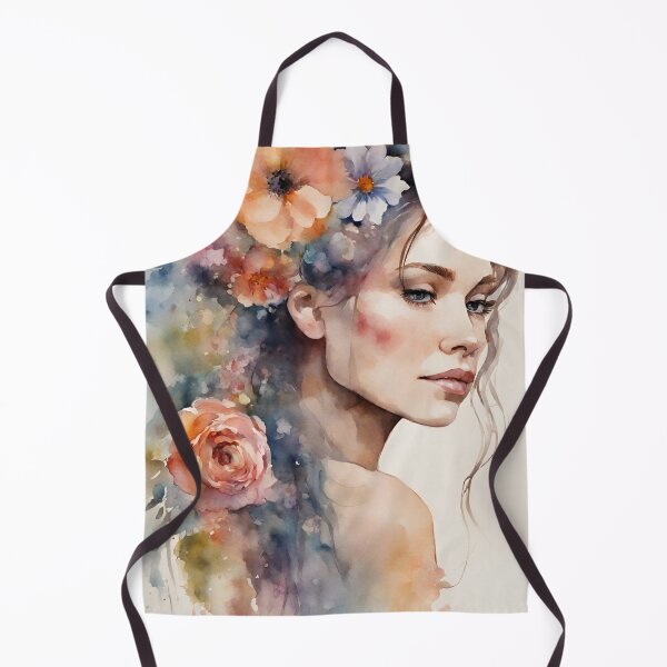 Item preview, Natural Elegance - Contemporary Watercolor Portraits of Women - Elli designed and sold by BPMagic.