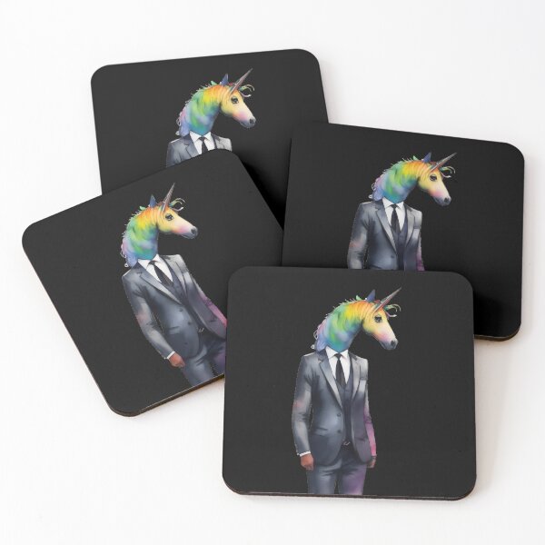 Item preview, Suited Rainbow Unicorn: Dapper Fantasy Icon designed and sold by MillennialVibe.