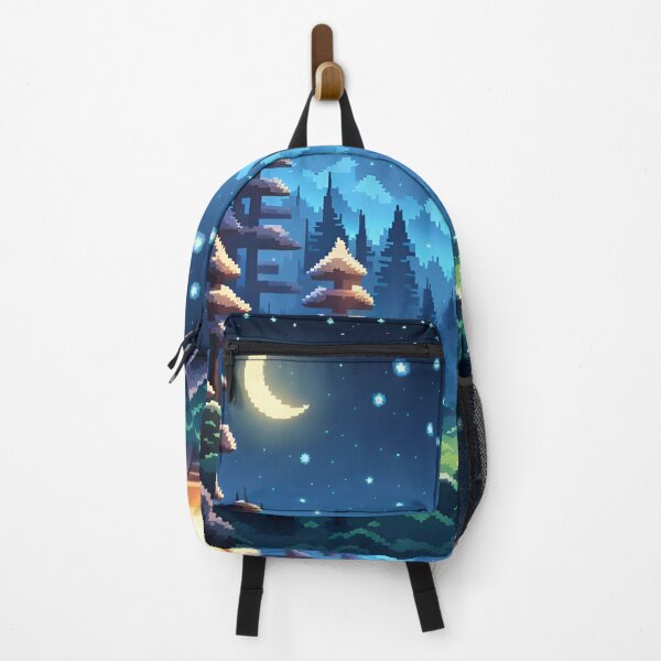 Item preview, Pixel Art Moonlight Camping designed and sold by VeiledVision.